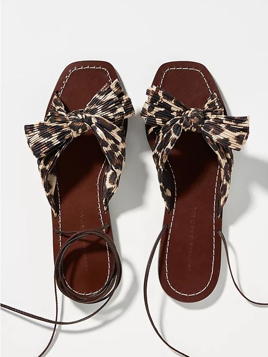 Shoes - Loeffler Randall Peony Sandals in Leopard Print